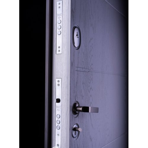 Дверь Премиум Токио-2 серая структура/белая структура