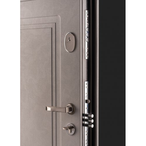 Дверь Трио Белфаст бетон серый/бетон кремовый