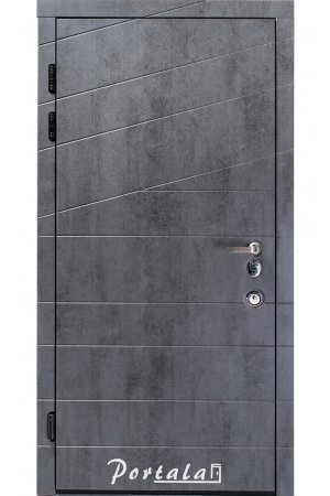 Дверь Элит Диагональ-2 бетон темный/бетон светлый