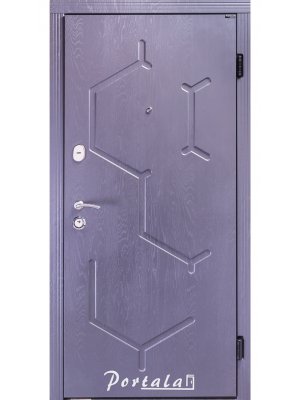 Дверь Люкс Кале сплит серый мат/лозана белый мат