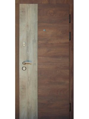 Дверь Элит Соната срез дерева коньячный + пепельный