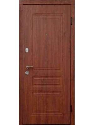 Дверь входная – Трио – Модель Классик орех коньячный со стеклом 960х2050