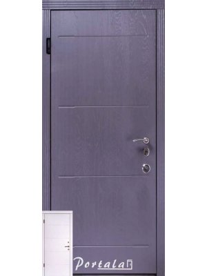 Дверь Люкс Моттура Токио-2 серый супермат/белый супермат