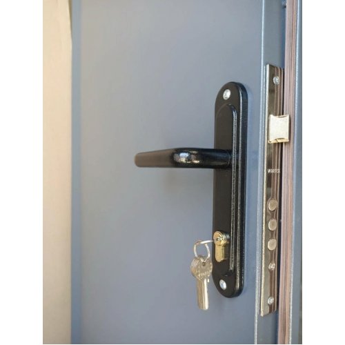 Техническая дверь 2 листа металла RAL7024