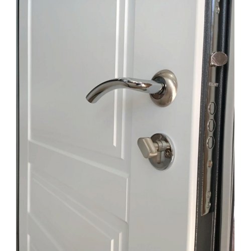 Дверь Оптима Гранд графит/белое дерево