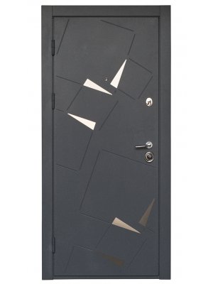 Дверь Алькор серый муар/бетон кремовый