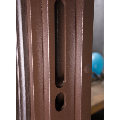 Дверь Элит Mottura горизонт темный бетон/бежевий бетон с узким молдингом