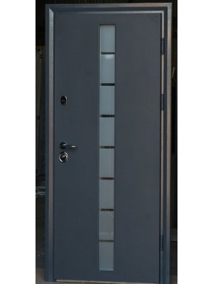 Дверь Коттедж грей-глас с двухкамерным стеклопакетом