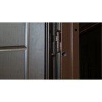 Дверь Вип+ Готика с ковкой №1 дуб бронзовый /дуб выбеленный